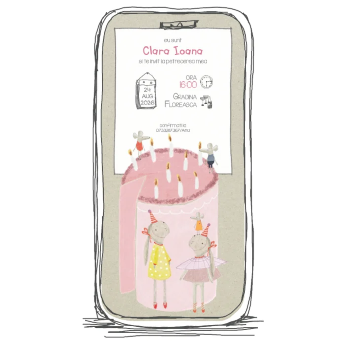 invitatie zi de nastere model 02