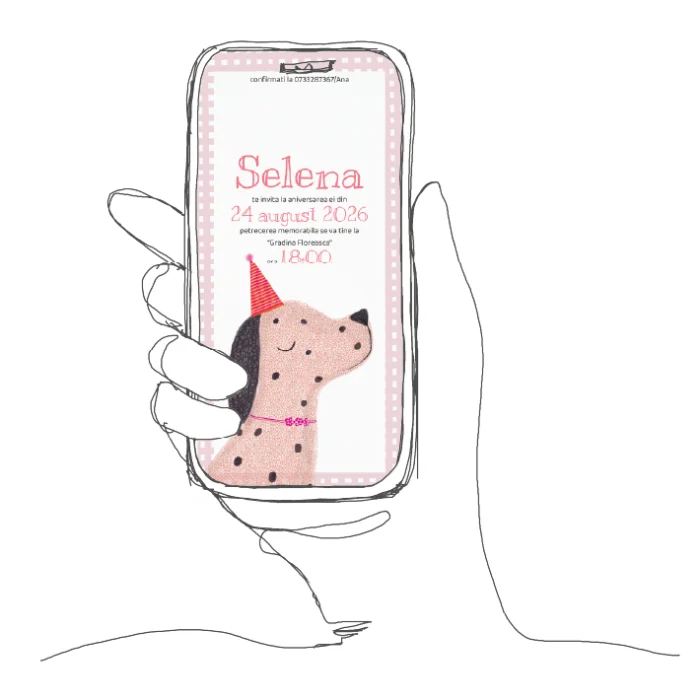 invitatie zi de nastere model A16