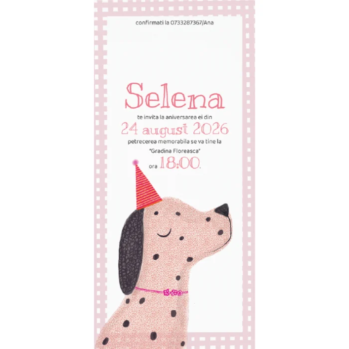 invitatie zi de nastere model A16