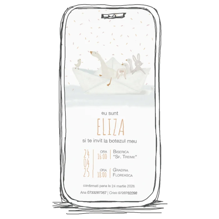 invitatie botez model b9