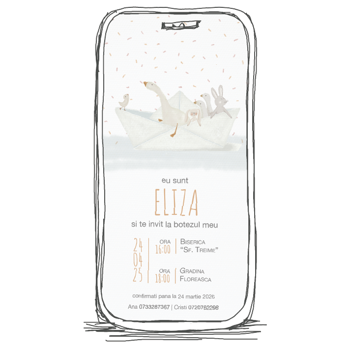 invitatie botez model b9