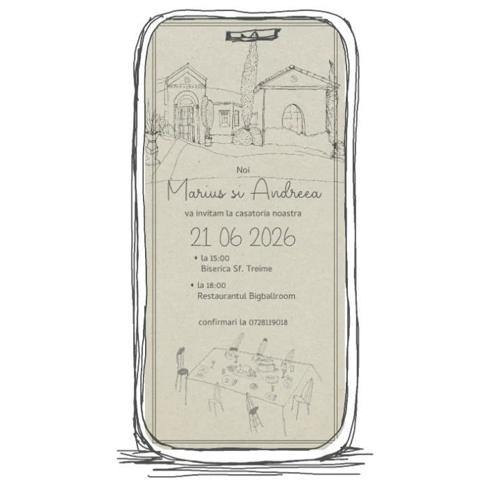 invitatie digitala nunta model 04