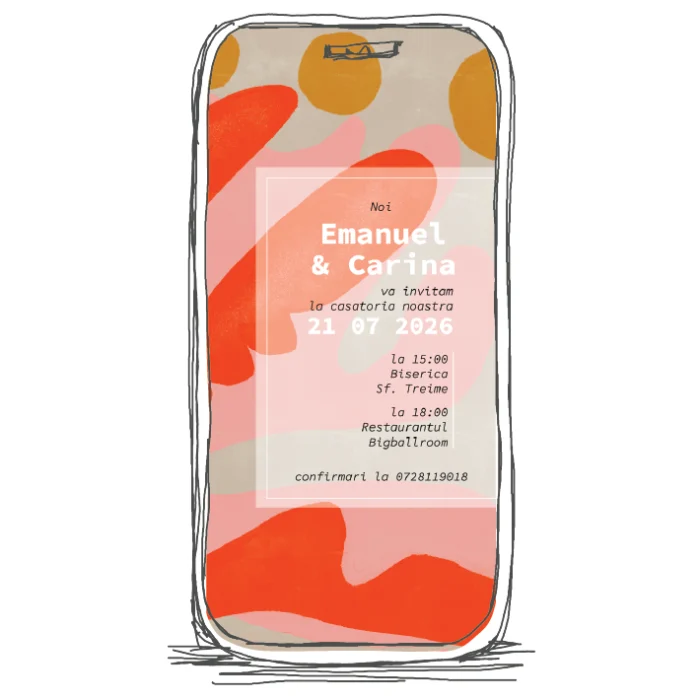 invitatie aniversare model A14