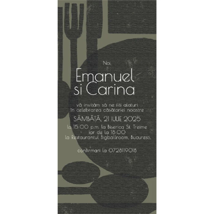 invitatie digitala nunta model N16