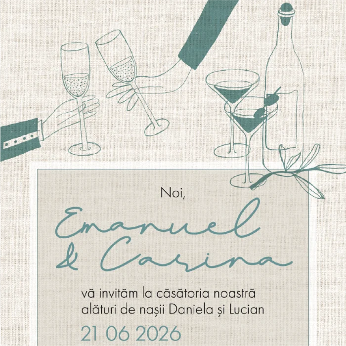 invitatie digitala nunta model N3