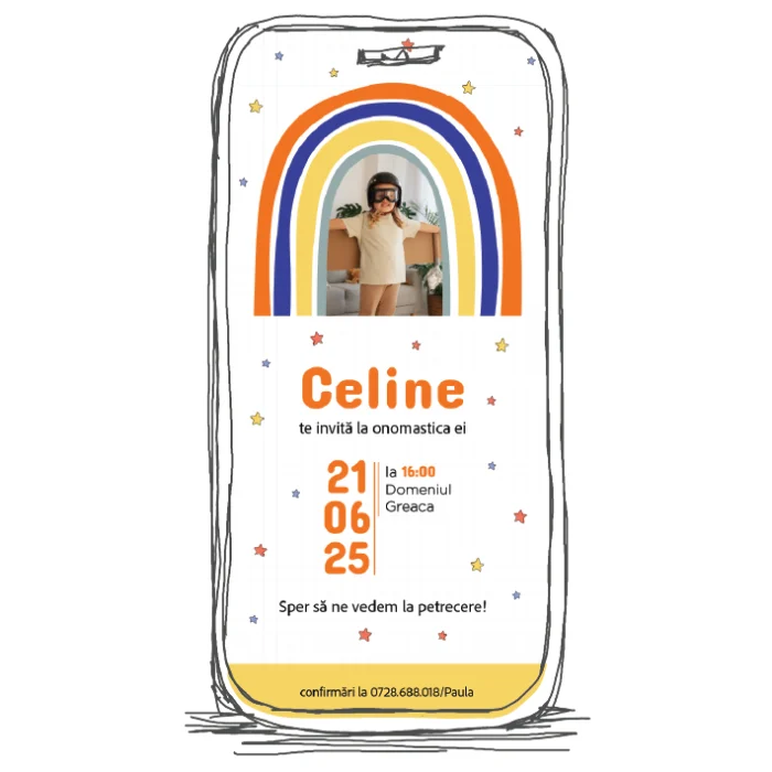 invitatie zi de nastere model A33