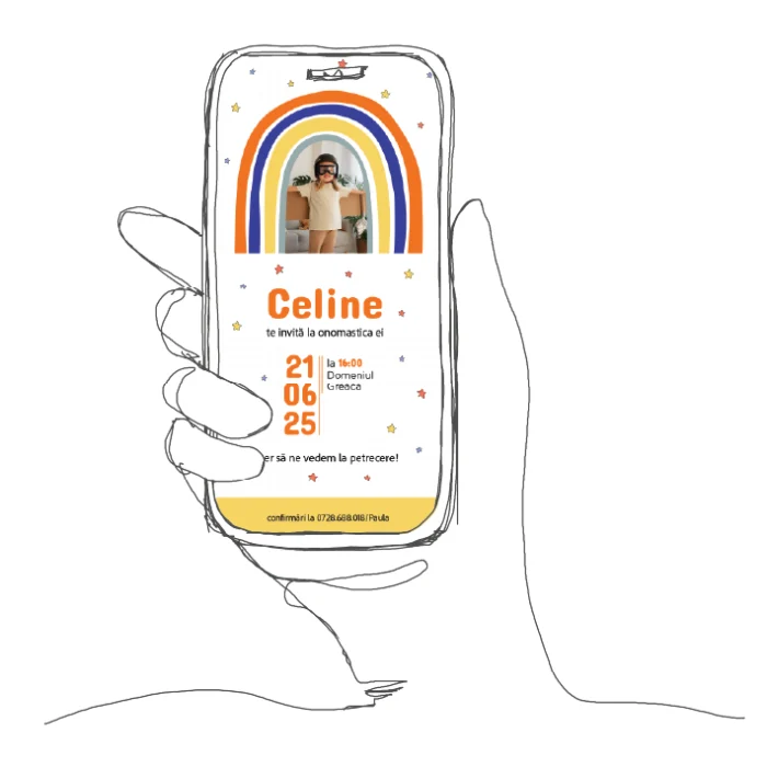 invitatie zi de nastere model A33