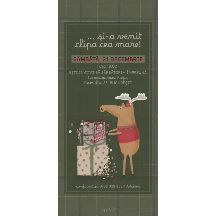 invitatie craciun model c3
