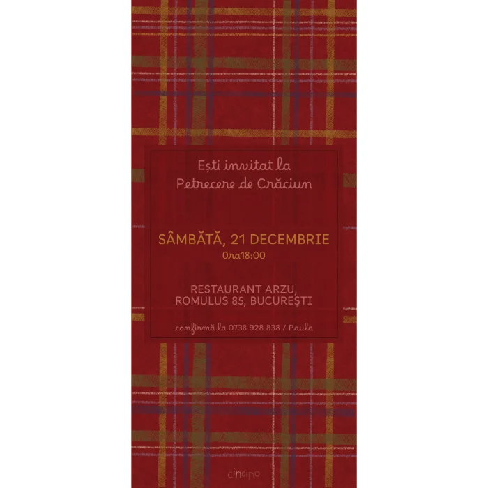 Invitatie de craciun model C1