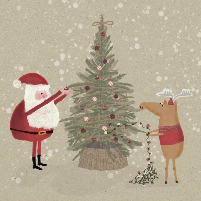 invitatie craciun model c4