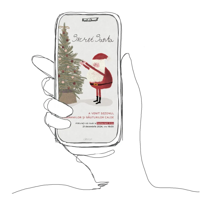 invitatie craciun model c2