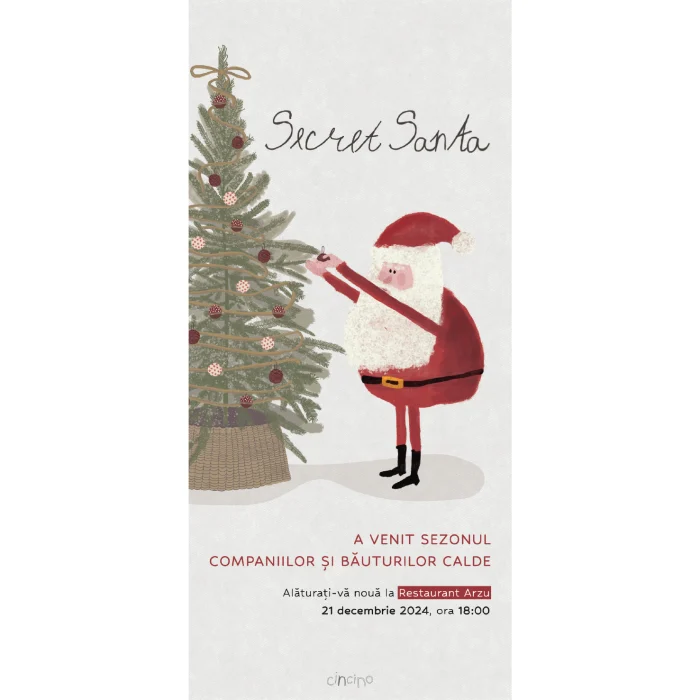 invitatie craciun model c2