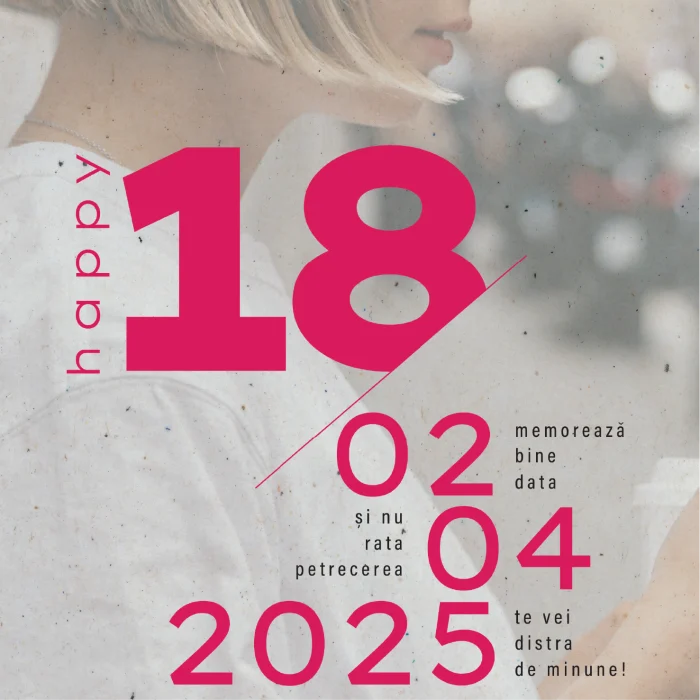 invitatie aniversare model A50 majorat model m4