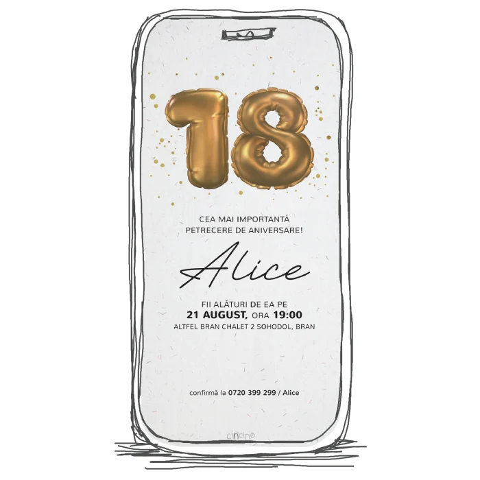 invitatie majorat model m5