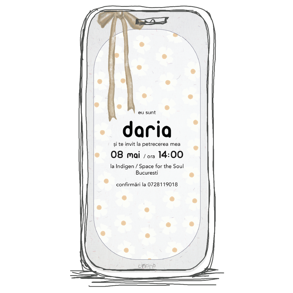 invitatie aniversare model A29