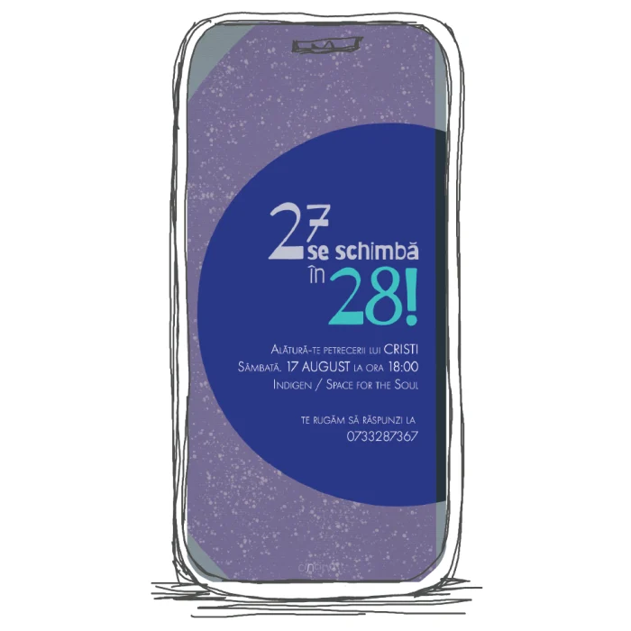 invitatie zi de nastere model A52