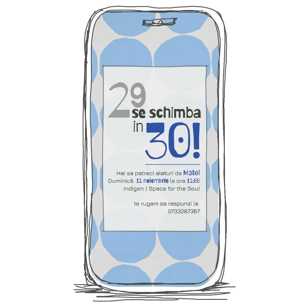 invitatie zi de nastere model A28