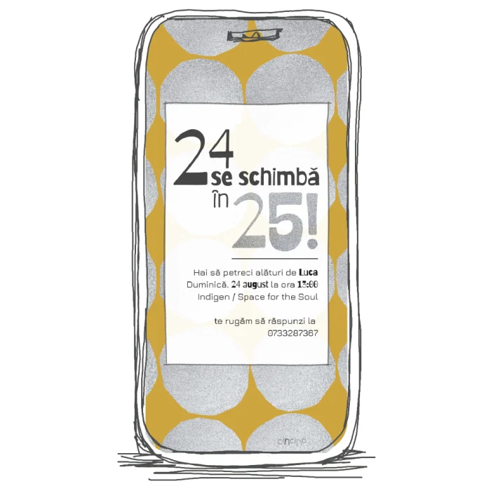 invitatie zi de nastere model A54