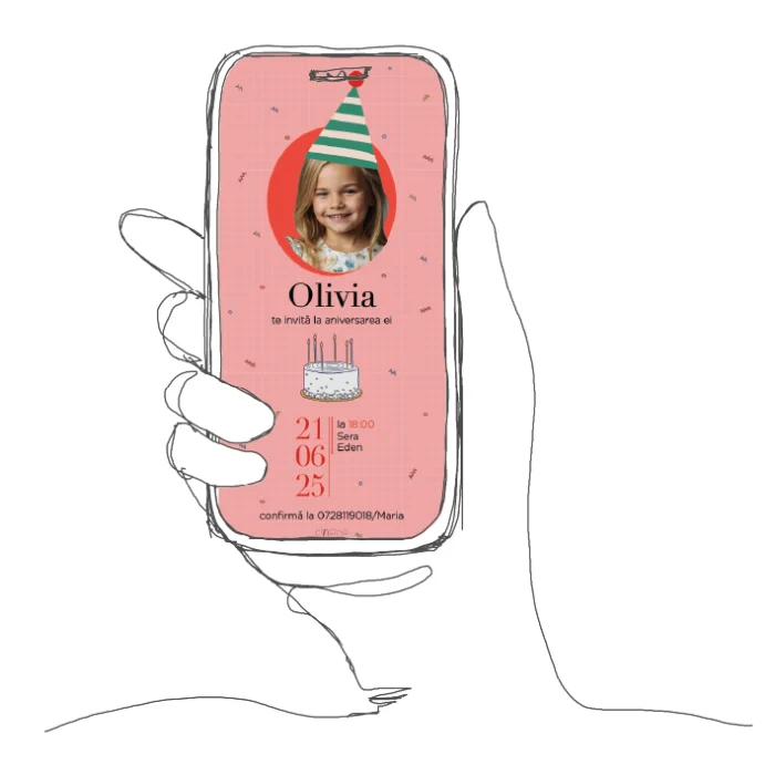 invitatie zi de nastere model A47