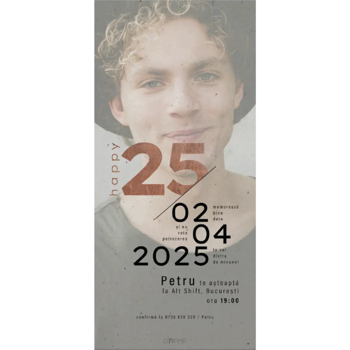 invitatie aniversare model A43