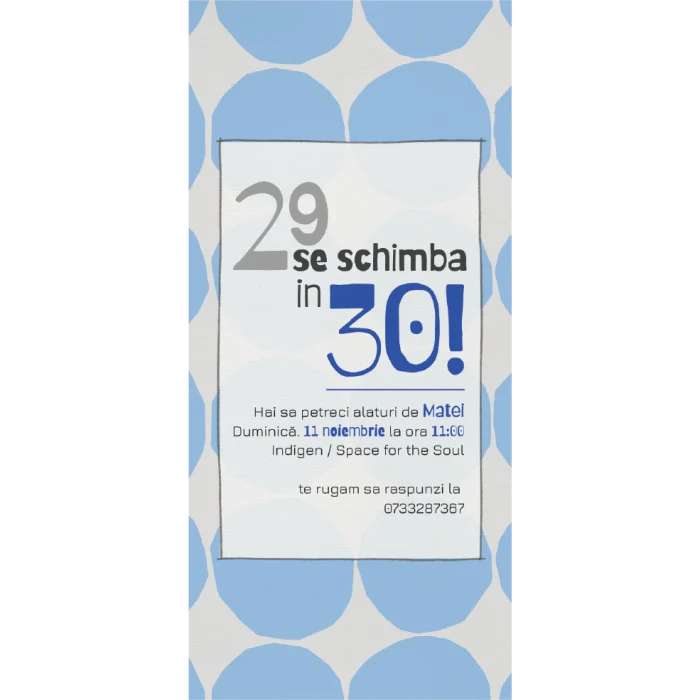 invitatie zi de nastere model A28