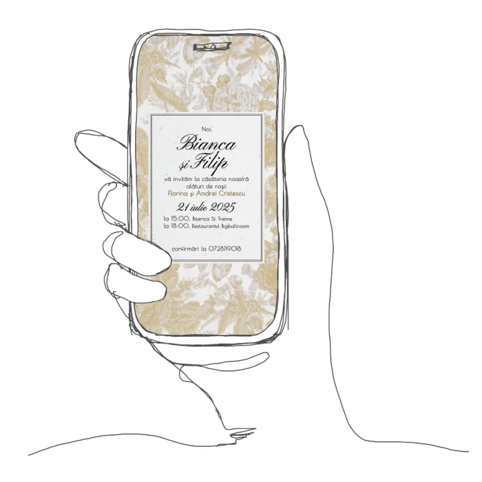 Invitație de nuntă Model N22