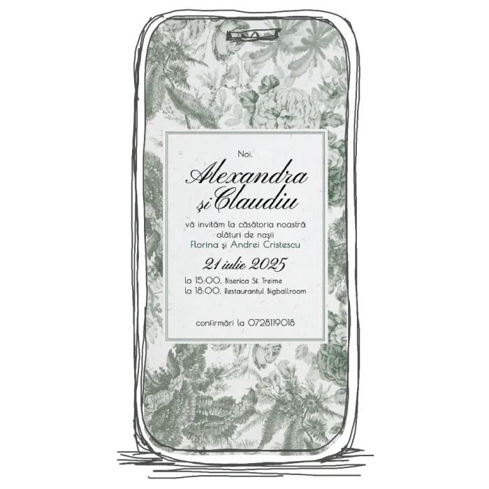 invitatie de nunta model N24