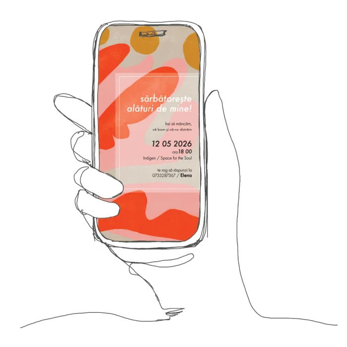 invitatie aniversare model A14