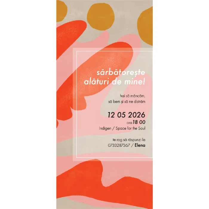 invitatie aniversare model A14