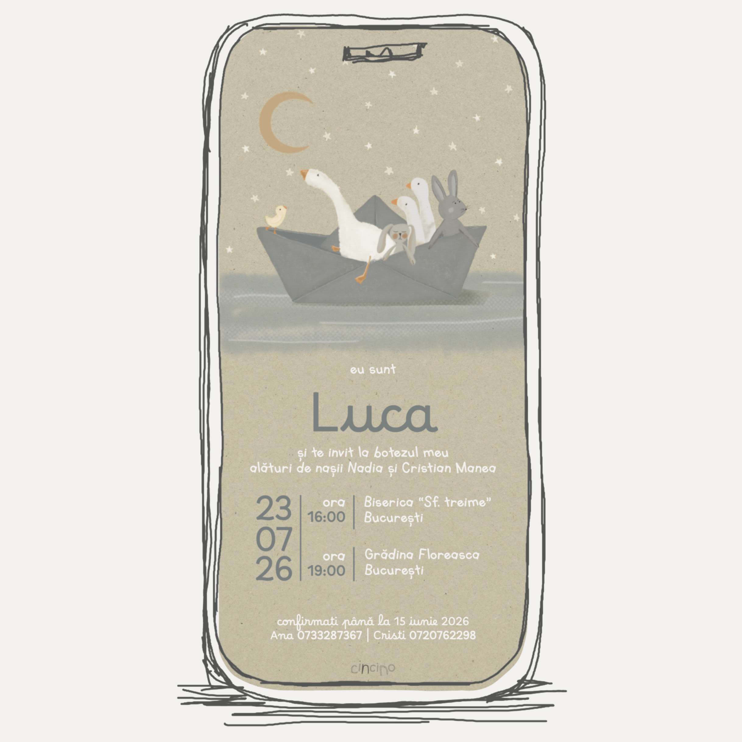 invitatie de botez animata B24