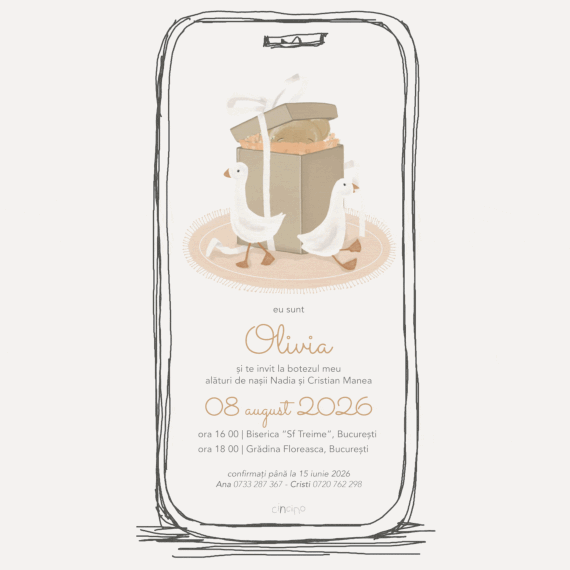 invitatie de botez online animata B26