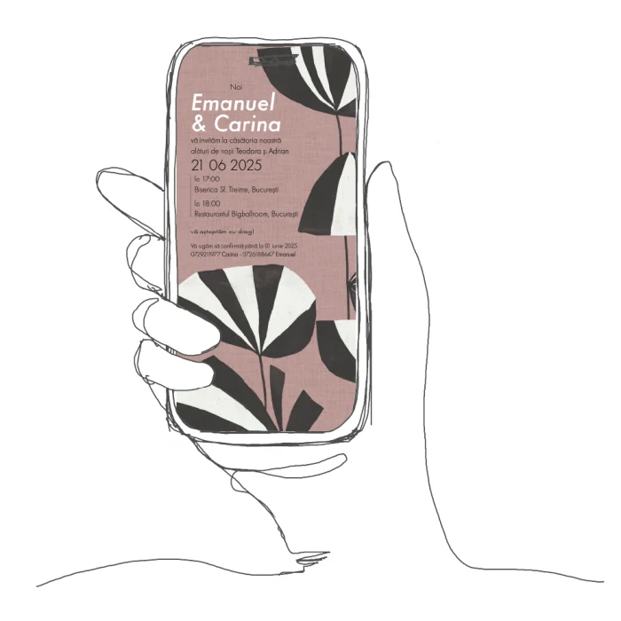 invitatie de nunta model N5