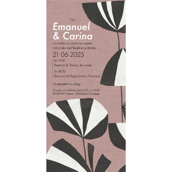 invitatie de nunta model N5